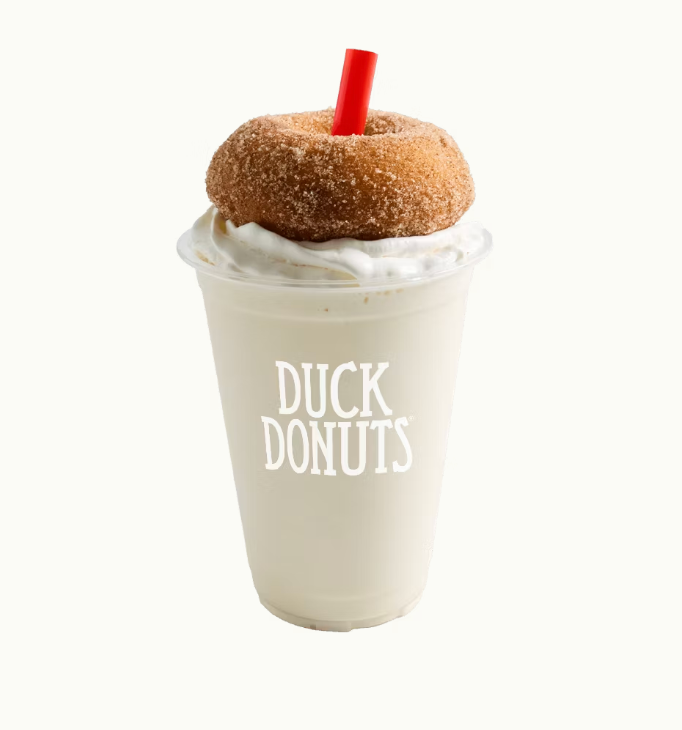 A donut-topped milkshake